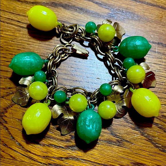 Lemon Lime Leaf Charm Bracelet - Picture 1 of 1